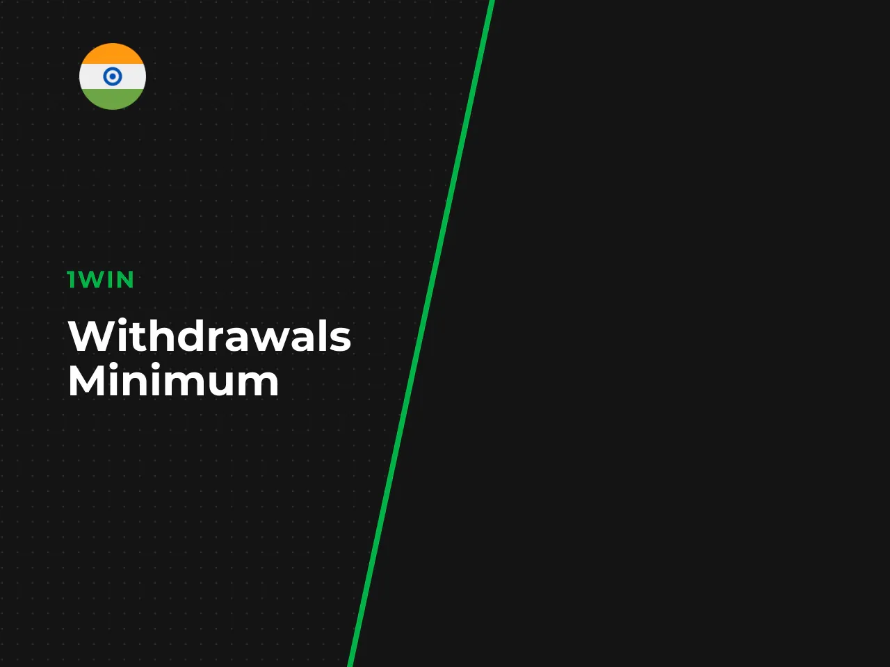 For withdrawals, the minimum is Rs
